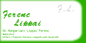 ferenc lippai business card